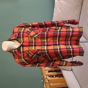 Vintage 70's Montgomery Ward XL flannel shirt jacket